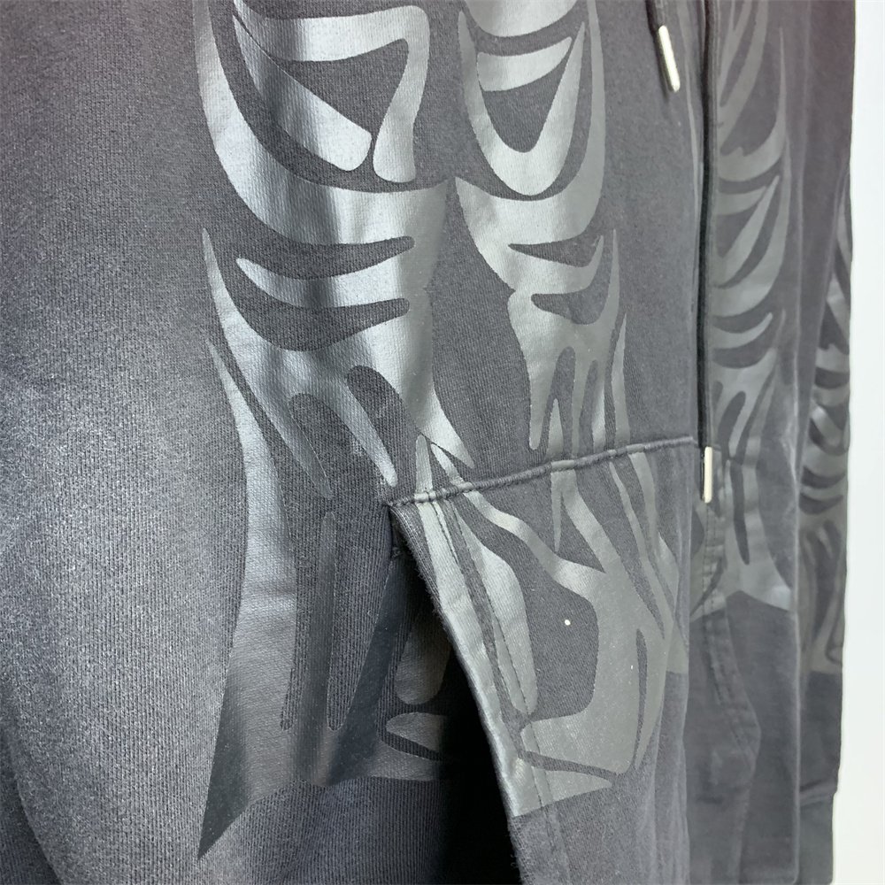 WHO DECIDES Hoodie Winged Logo Hooded Sweatshirt Washed fabric high weight hoodie men's hoodies & sweatshirts