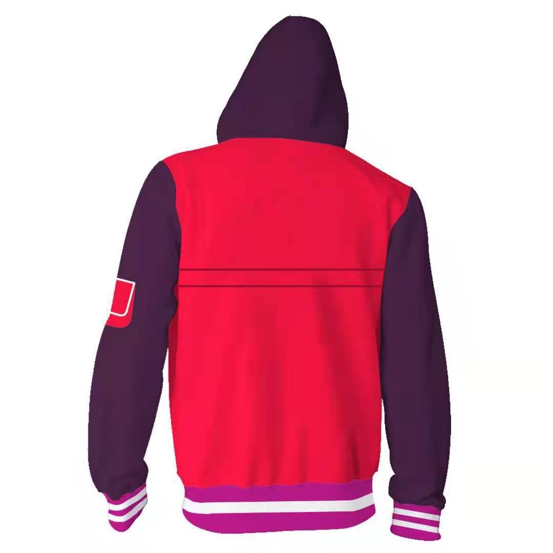 Custom Hoodies New Design Top Sale Anime Zip Hoodie Wholesale Stock No Moq Mens Cosplay Sweatshirt