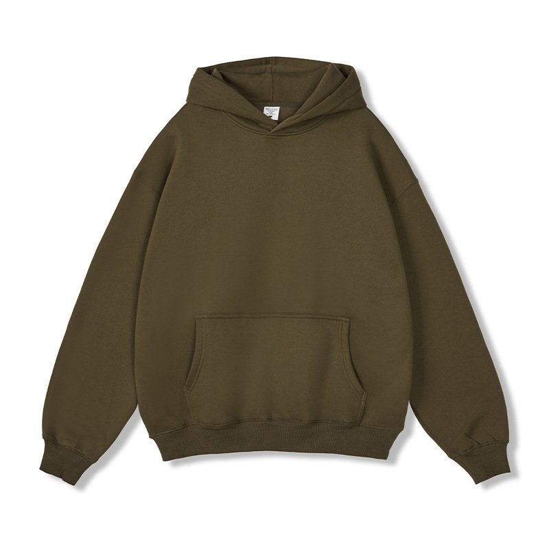 Hoodies Manufacturer High Quality Custom 12 Colors 350g Fleece Lined Unisex Bulk Streetwear Oversized Blank Men's Hoodies