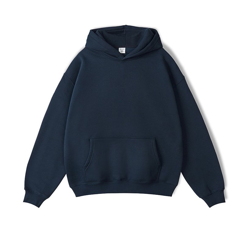 Hoodies Manufacturer High Quality Custom 12 Colors 350g Fleece Lined Unisex Bulk Streetwear Oversized Blank Men's Hoodies