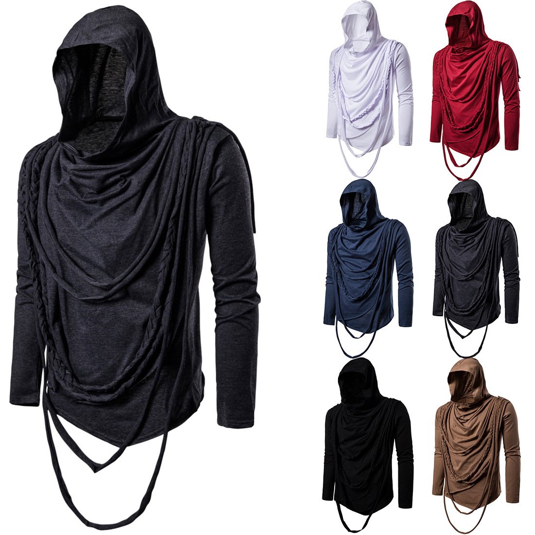 Casual blank hoodies custom men's french terry plain hoodies
