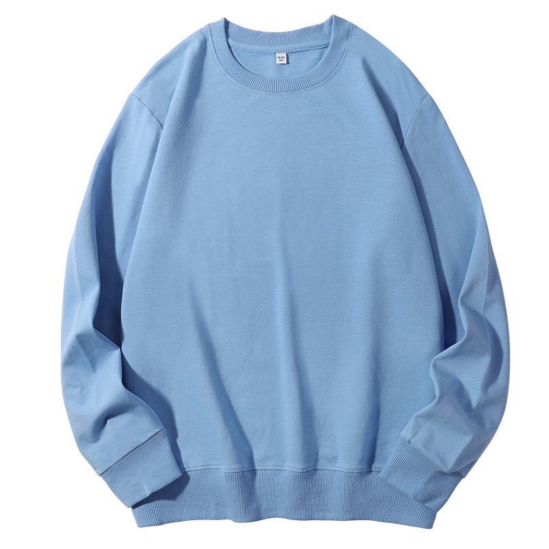 Custom Logo Unisex Embroidered Sweatshirt Oversize Streetwear Crew Neck Crewneck Heavy Weight Crewneck Plain Sweatshirt