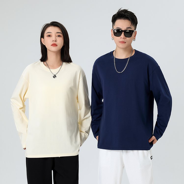 Custom Logo Unisex Embroidered Sweatshirt Oversize Streetwear Crew Neck Crewneck Heavy Weight Crewneck Plain Sweatshirt