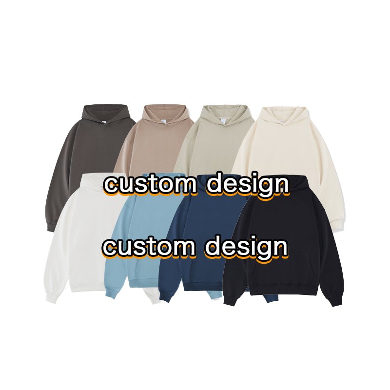 China manufacture cotton hooded pullover sweatshirt premium heavy fleece oversized custom men's hoodies