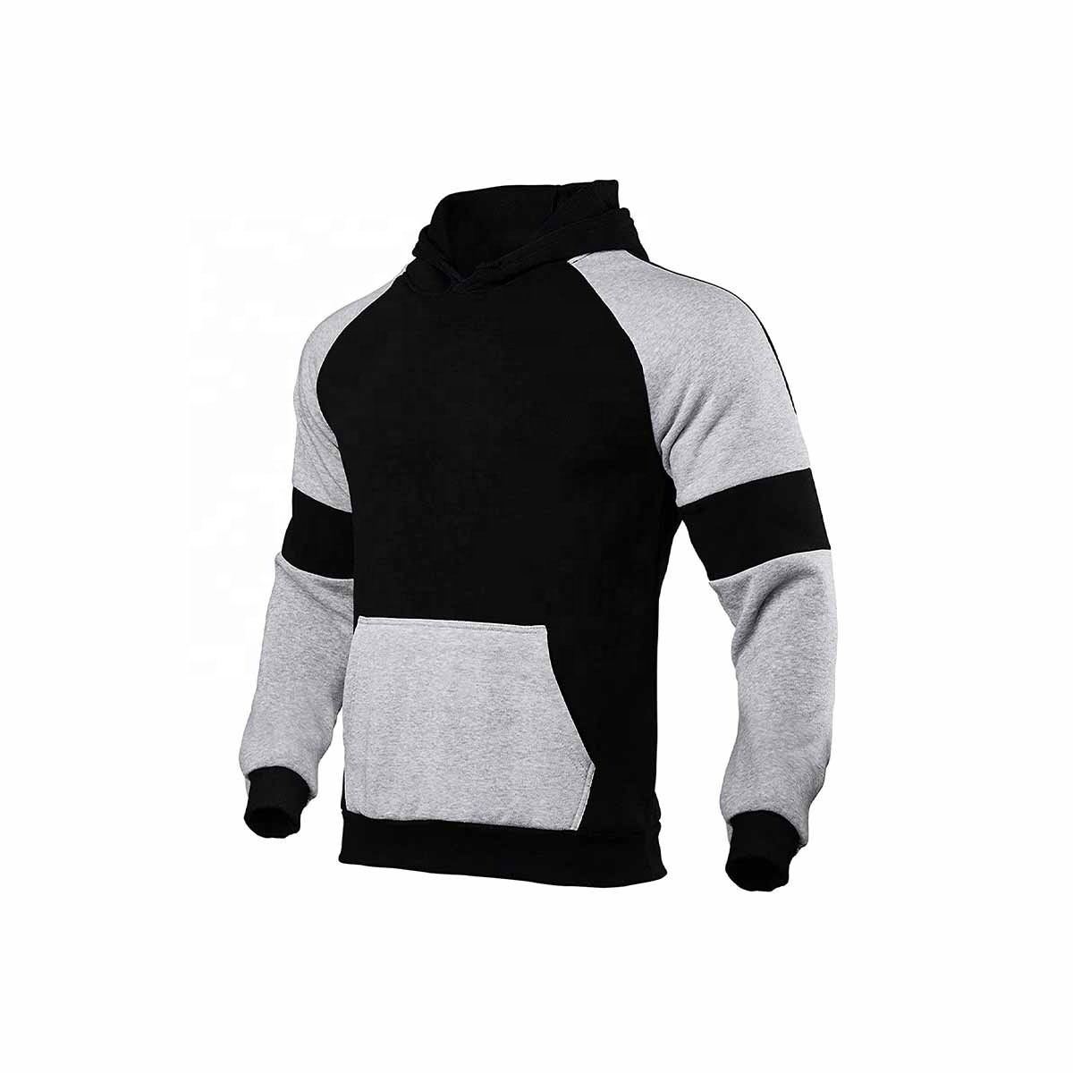 MH Men's Activewear Hooded Warm Tracksuit Sports Set Casual Sweater Tracksuit with Front Zip
