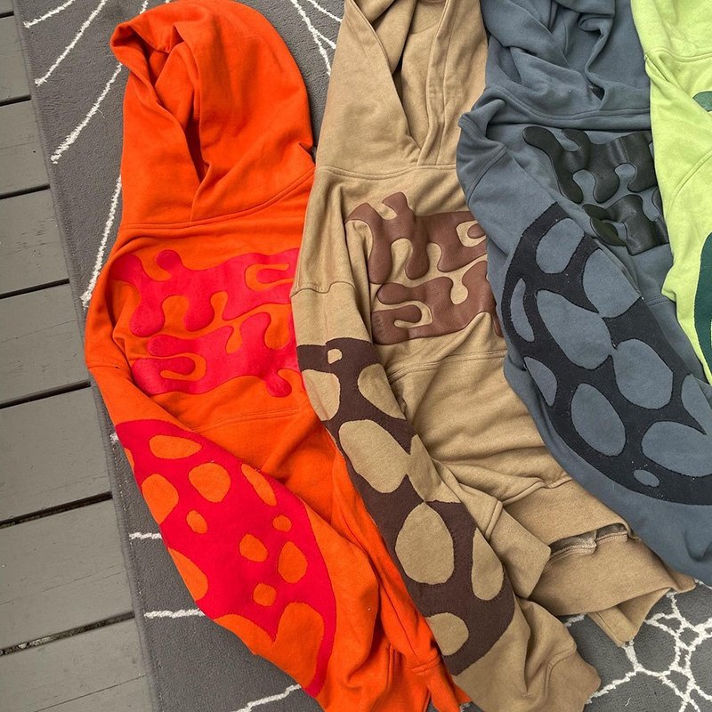 Custom Puff Print Logo Chenille Embroidery french terry High Quality heavyweight oversized fit men's hoodies