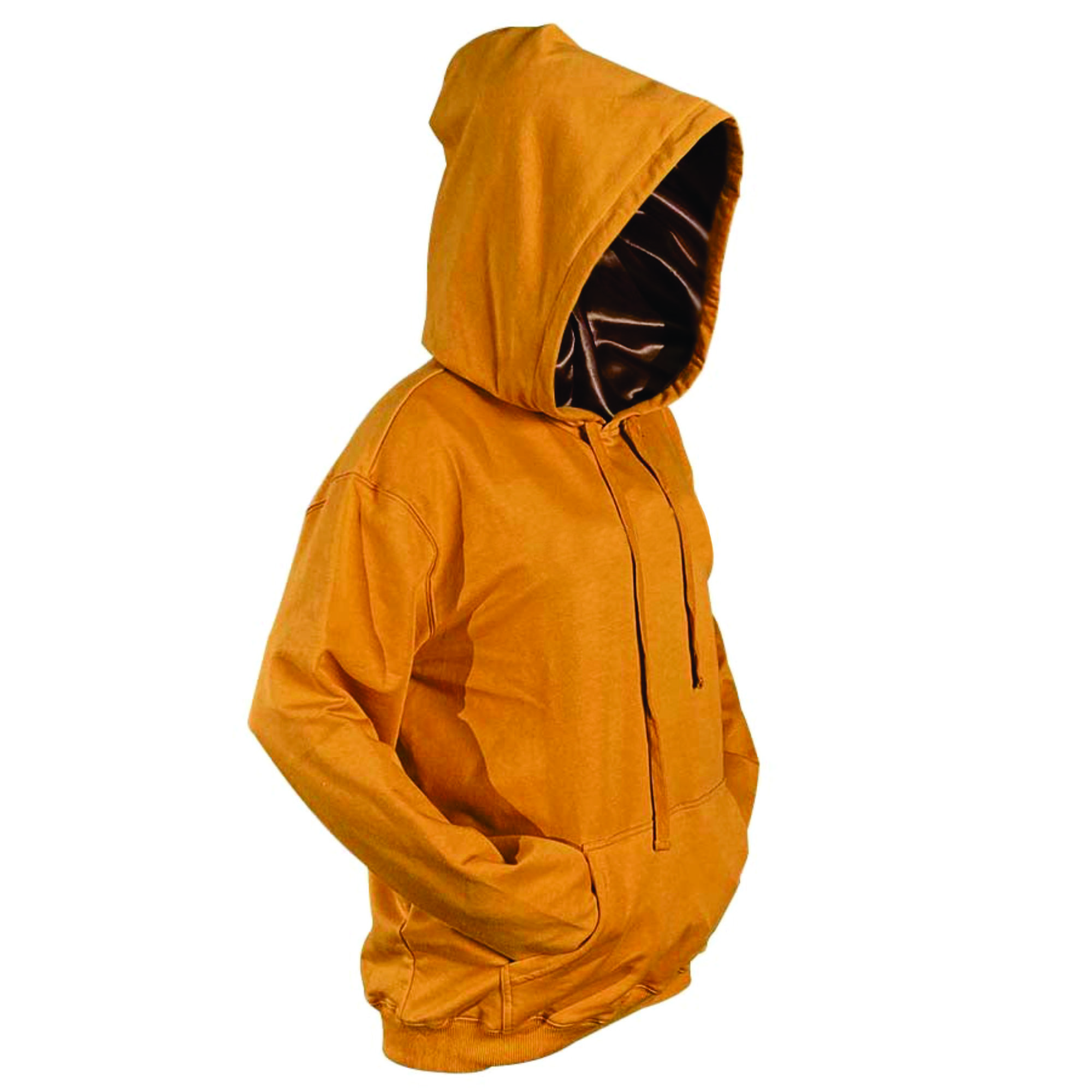 Wholesale Men's Basic Solid Color Thick Cotton Custom Hooded Sweatshirts Silk Satin Hoodies Light Terry Knitted Women's Hoodies