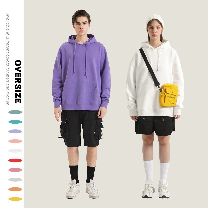 High Quality Unisex Fleeced Lined Women's Hoodies Custom Logo Oversized Plain Hooded Sweatshirts Plus Size Men's hoodies
