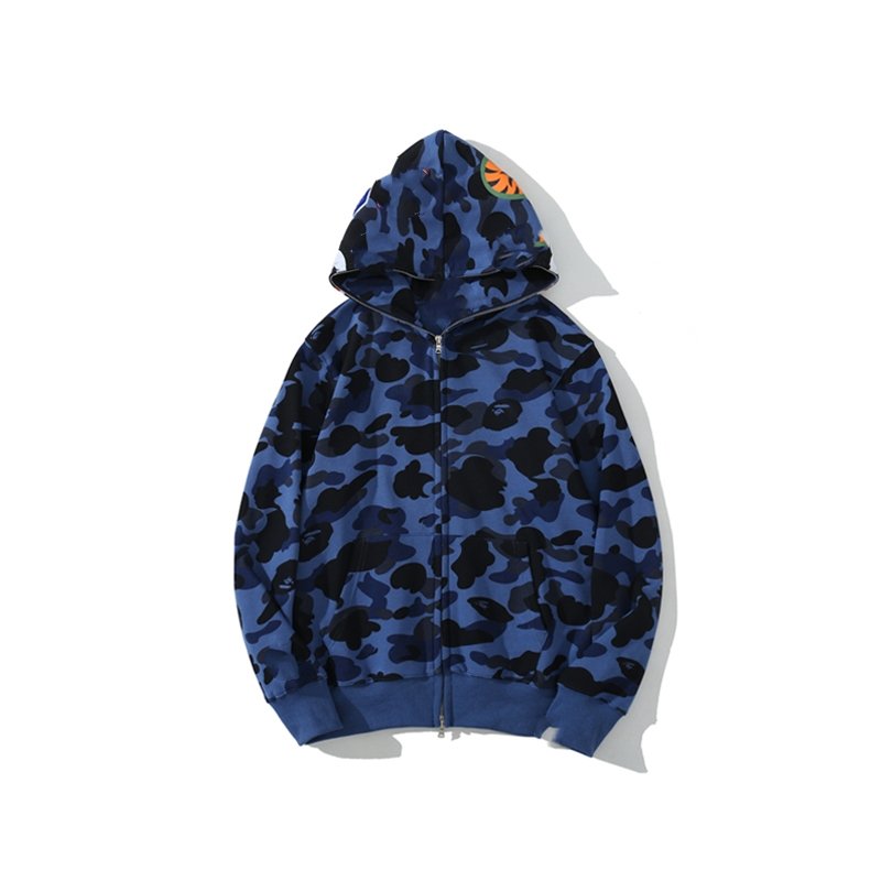 1:l Men's Hoodies High Quality Printing Bathing Ape Hoodie Camouflage Unisex Cotton Sweatshirt Men's Jacket