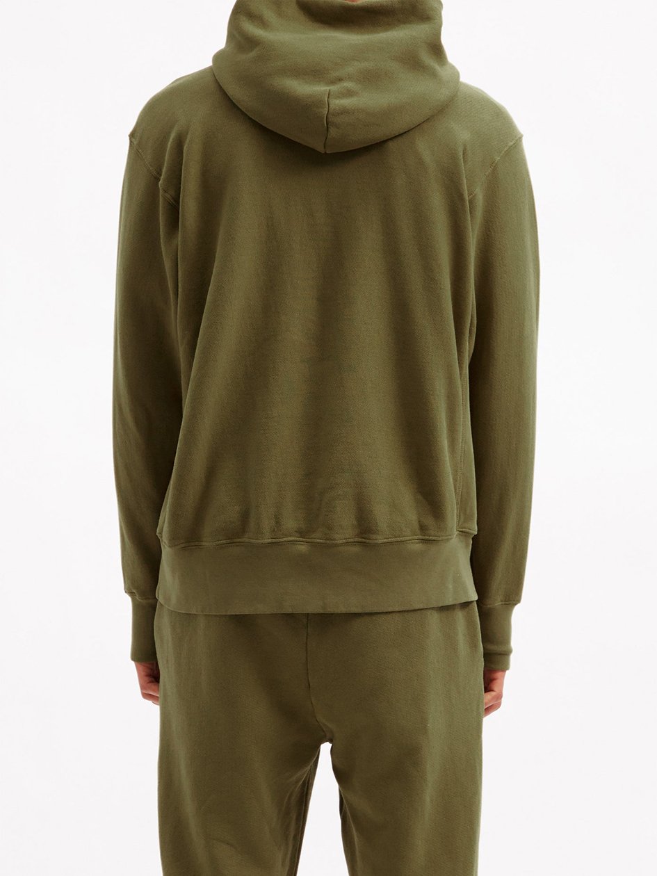 New Design Custom Men's Oversized hoodie Fleece Hoodies Army Green Hoodie