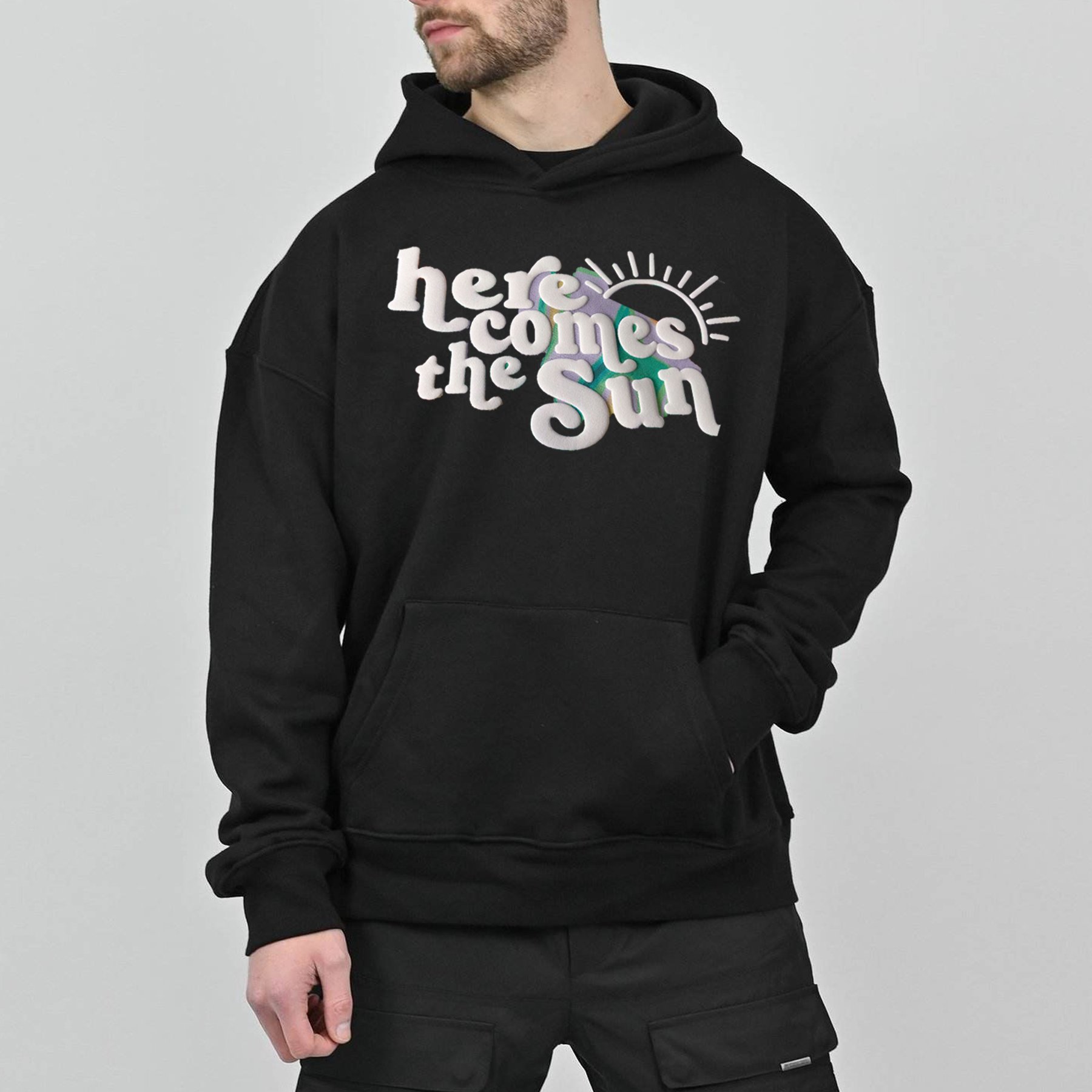 High Quality Plain Oversized Custom Hoodie Unisex Blank Heavyweight Cotton Men 3D Puff Print Men's Hoodies