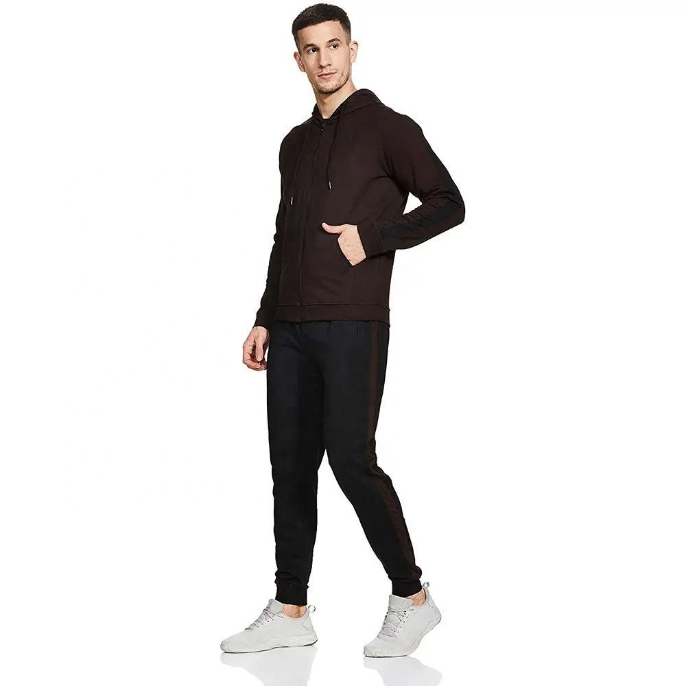 2024 Summer Men's Casual Sportswear Set Trendy Hoodie Pants Solid Color Sublimation Two-Piece Tracksuit Seamless Design Sweat