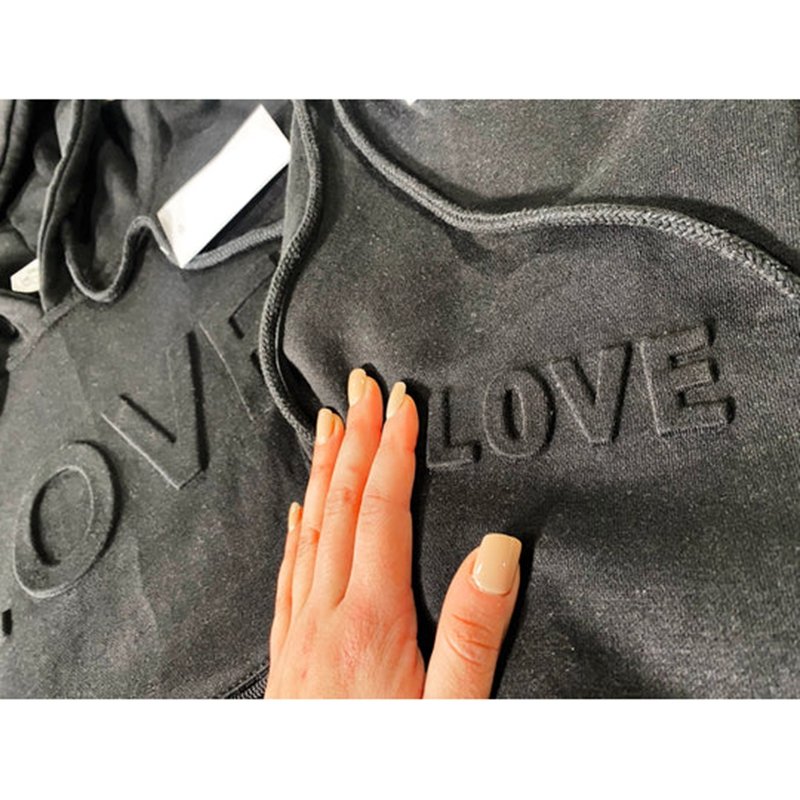 Clothing Manufacturers Custom 3D Embossed Men's Hoodie & Crewneck Sweatshirt