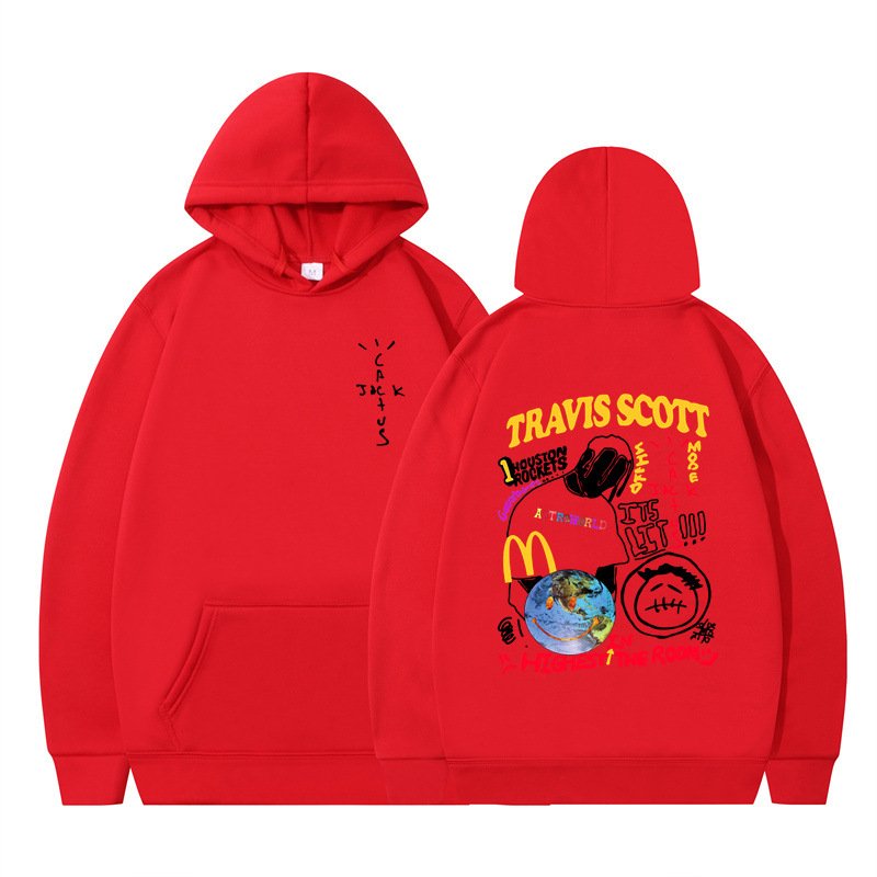 High-quality men's sweatshirt with personalised print 240g round neck pullover hip hop style 90% polyester hoodie