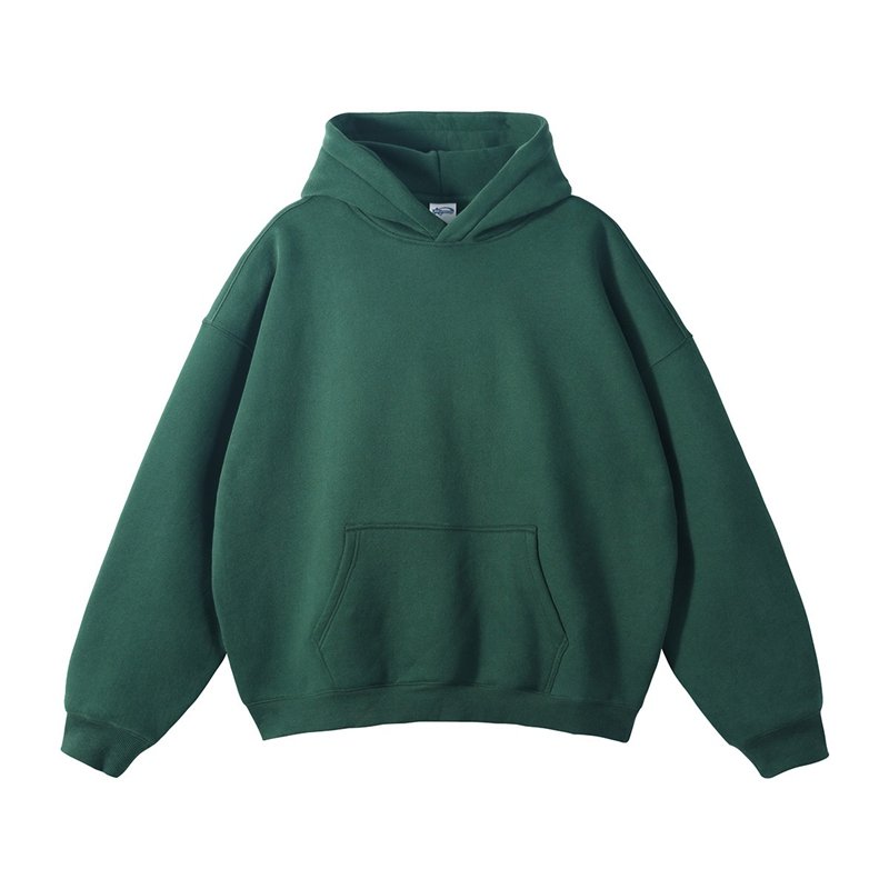 High Quality Pullover 100% Cotton Blank Thick Fleece Heavy Weight Oversized Custom Print Logo Men's Hoodies & Sweatshirts