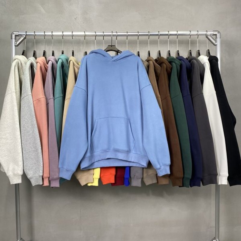 High Quality Pullover 100% Cotton Blank Thick Fleece Heavy Weight Oversized Custom Print Logo Men's Hoodies & Sweatshirts