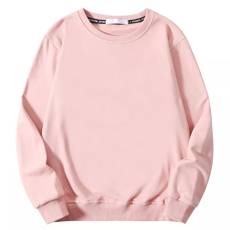 Hot selling unisex crew neck jumper blank french terry cotton polyester streetwear embroidered pullover men crewneck sweatshirt