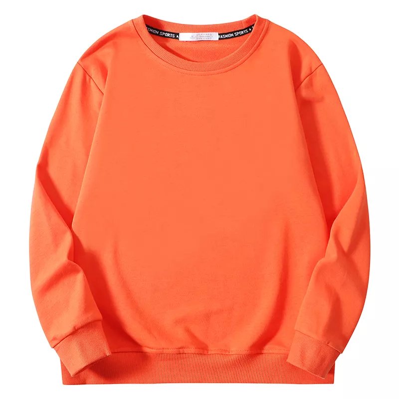 Hot selling unisex crew neck jumper blank french terry cotton polyester streetwear embroidered pullover men crewneck sweatshirt