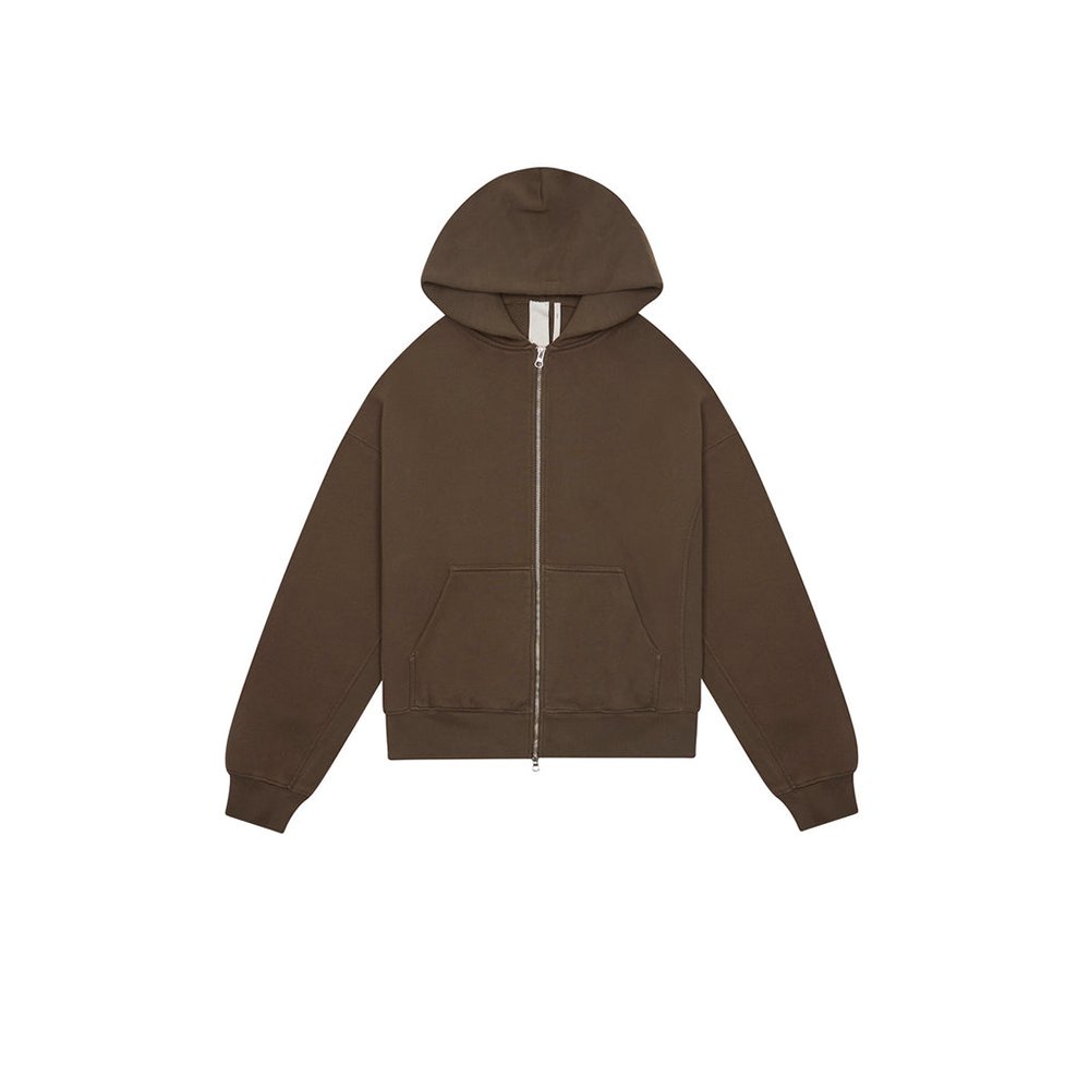 Custom Print Cotton 500 Gsm Oversized Hoodie Men's Hoodie&Sweatshirt No String Heavyweight Fleece Terry Blank Full Zip Up Hoodie