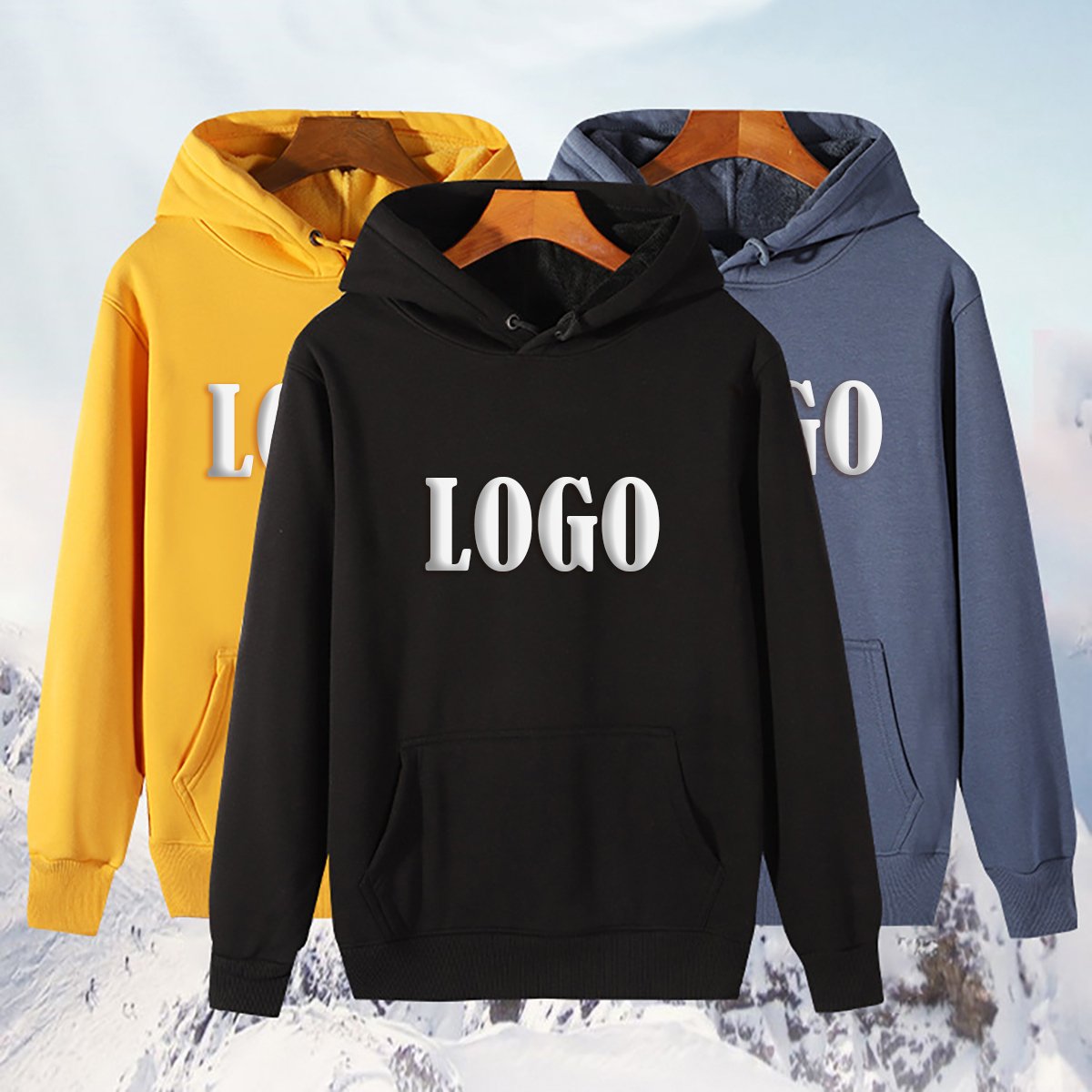 High quality heavyweight autumn and winter men's and women's long sleeved hoodies for warmth and comfort, street niche hoodies