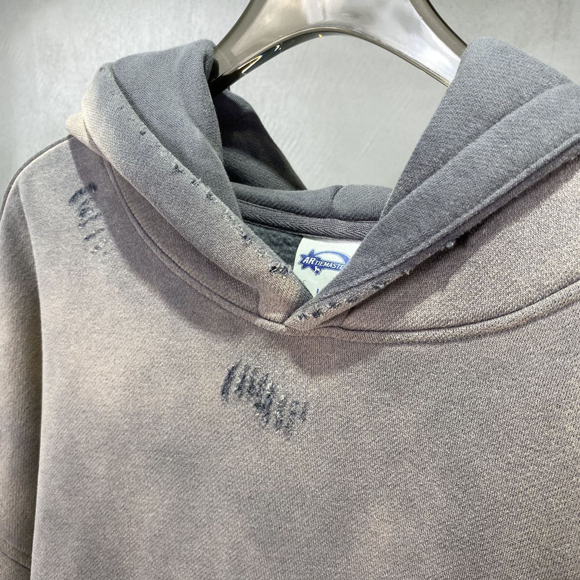 Jicai Wholesale Custom 360gsm Heavyweight Hoodie Unisex Cotton Oversized Sweatshirt Men's Hip Hop Vintage Wash Hoodie