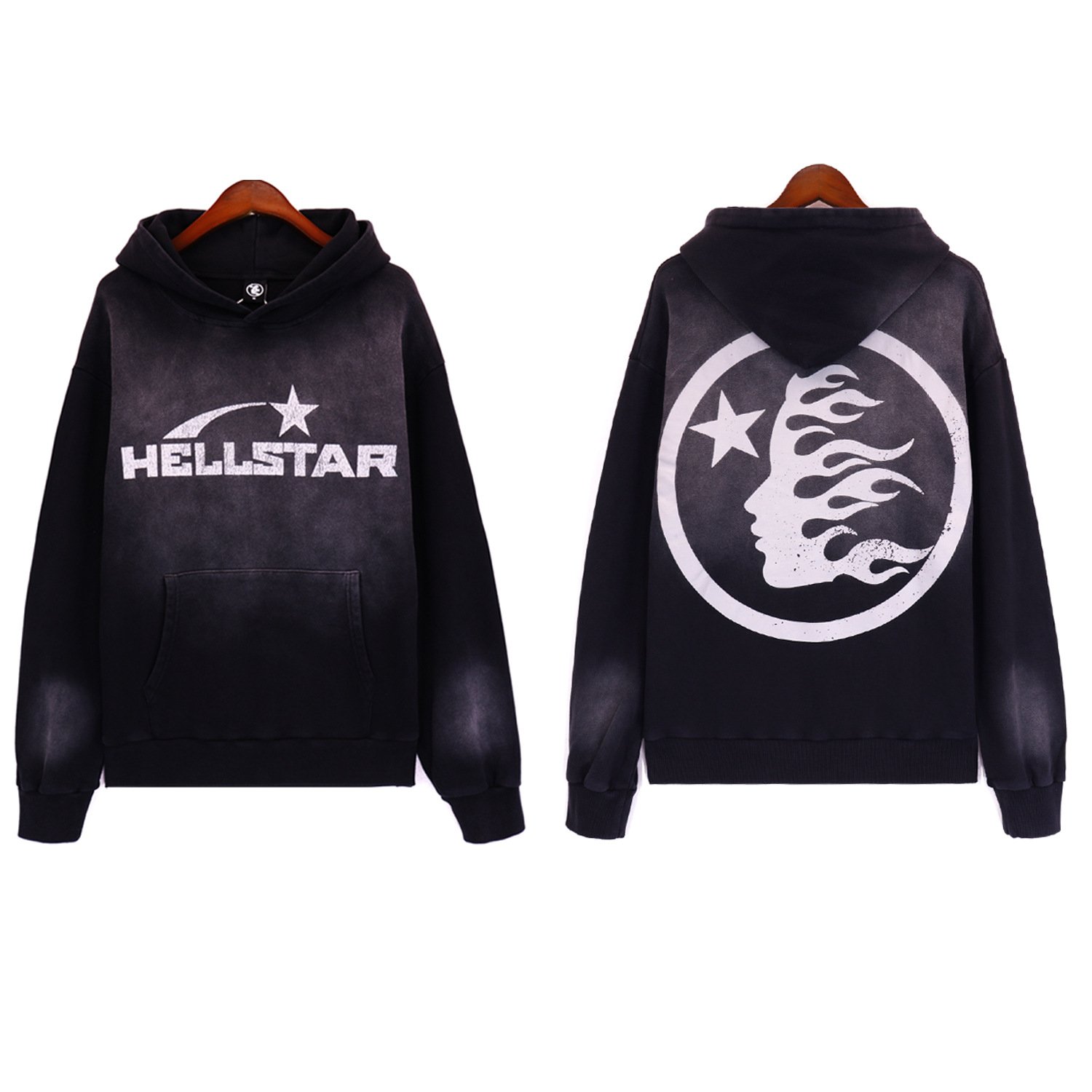 Ready to ship high quality fashion streetwear hoodies 350g Terry Cotton Vintage wash Men's Hoodies & Sweatshirts