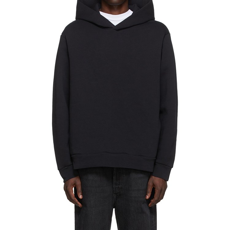 OEM Men's fleece Hoodies 100% Cotton hoodie Plus size Drop Shoulder Blank Heavyweight Pullover Hoodie