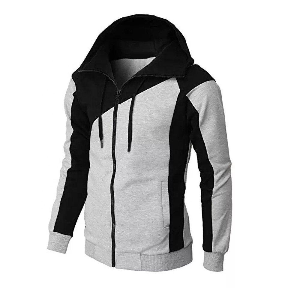 Men Hoodie Fashion Streetwear Hoodie Black Grey men Sweatshirts Long Sleeve Pullover Hoodie for men