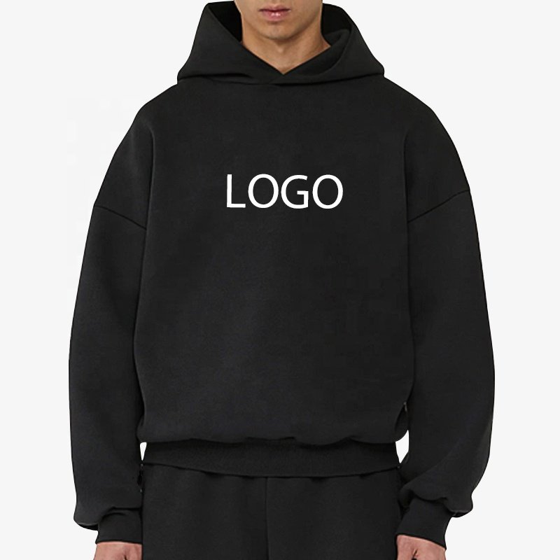 Cotton boxy Oversized Custom french terry hoodies Heavyweight 400 500Gsm Hoodie Manufacturer baggy essentials Cropped Hoodie