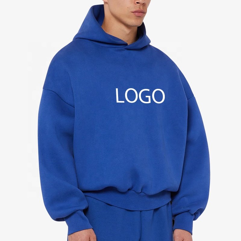 Cotton boxy Oversized Custom french terry hoodies Heavyweight 400 500Gsm Hoodie Manufacturer baggy essentials Cropped Hoodie