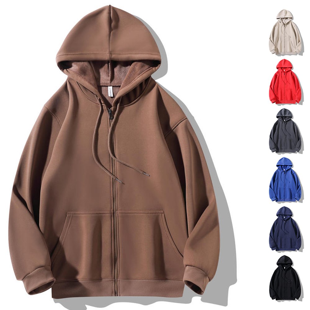 Custom Zipper Hoodie Heavyweight Oversized Zip Up Hoodie Manufacturer Luxury Thick Cotton Hoodie High Quality Sudaderas Hombre