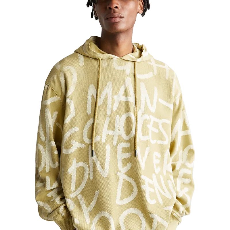 YT High Quality Oem Customized Hip Pop Pattern Letter Printed Men Pullover Logo Sweaters Men's hoodies