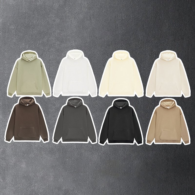 H5133 380g Top Quality Cotton+Polyester 8 Color Unisex Oversized Hoodies Plus Size Men's Hoodies