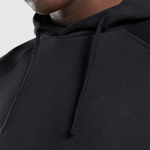 High Quality Black Luxury Blank Full Zip Hoodie Puff Print Streetwear Custom No String Drop Shoulder Pullover Plain Men Hoodie