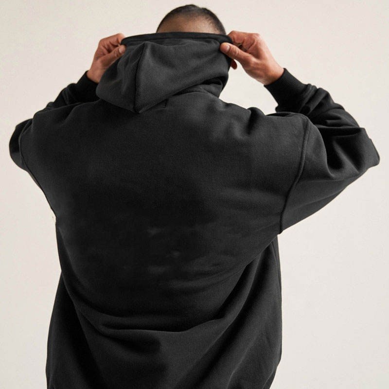 2023 Heavyweight Hoodie Streetwear Custom 100% Cotton Drop Shoulder Plain French Terry Thick Blank Oversized Hoodie For Men