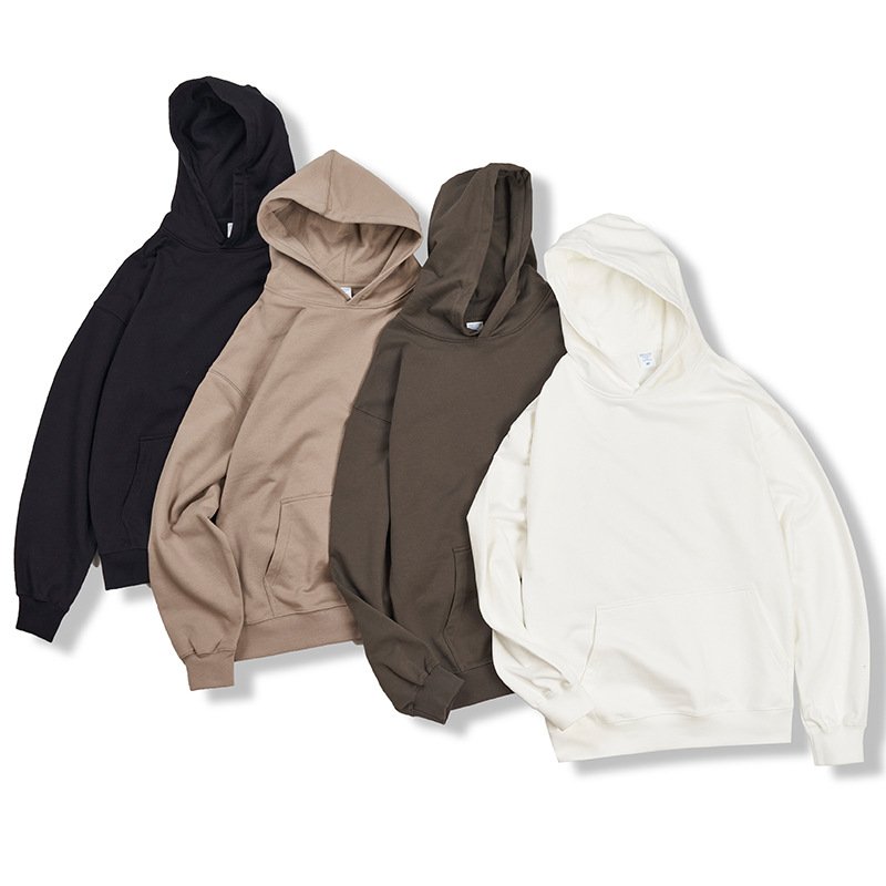 H5353 High Quality Low OEM MOQ Custom 450g Gsm Heavyweight Drop Shoulder Oversized Hoodies Men's Hoodies