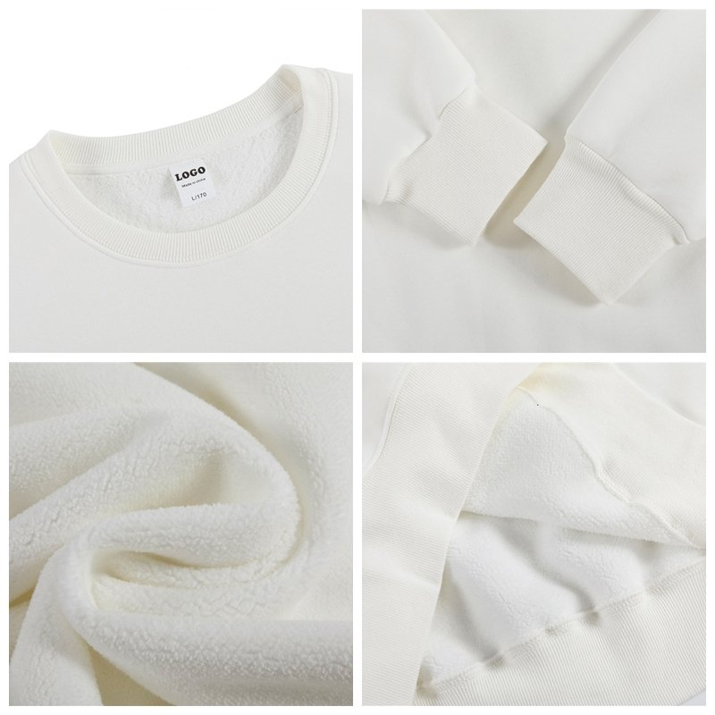 Wholesale Unisex Plain Men's Blank Oversized Heavy Sweatshirt Print Cotton Fleece Crew Neck Embroidery Crewneck For Men