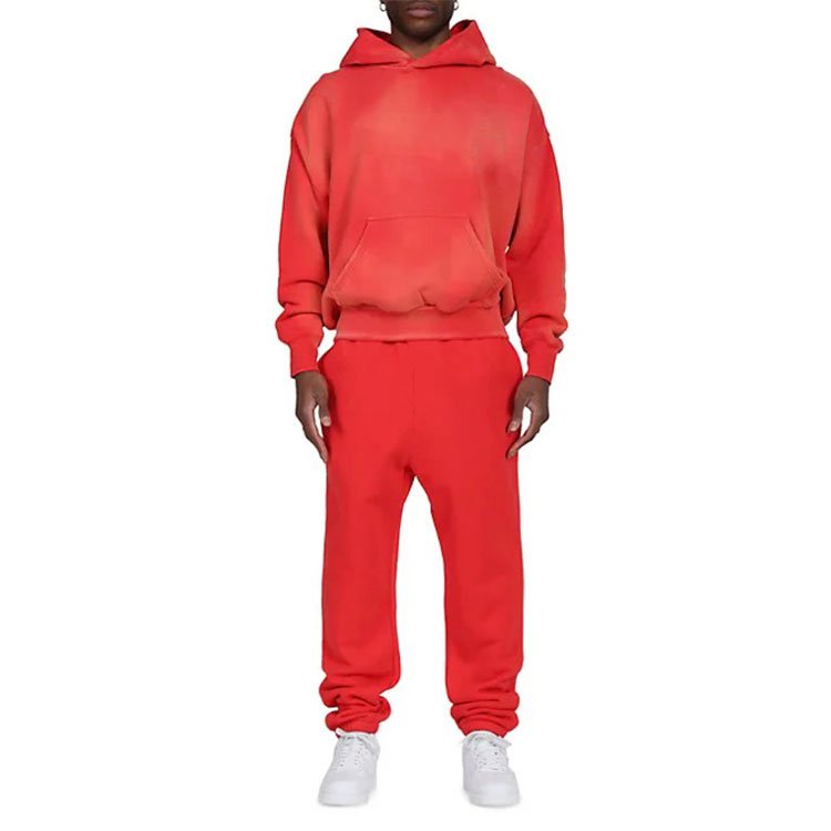 Custom Fabric Design thick Hoodies French Trend 100% Cotton Oversized Pattern Logo Pullover Up Hoodie Cold-proof