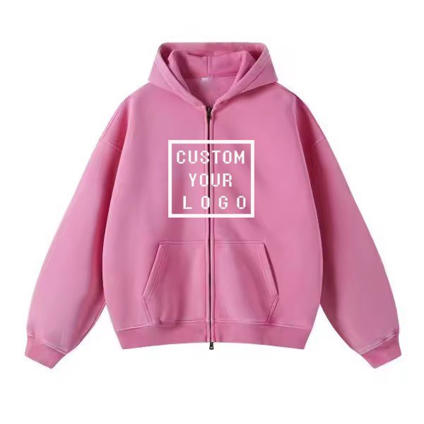 Custom Men's Oversize Hoodies acid Vintage Batik Wash Functional Zip-Up High Street Style 3D Pattern for Men's Hoodies