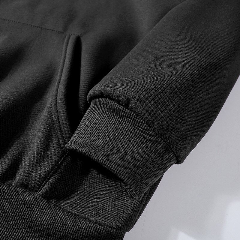 heavyweight streetwear full zip up hoodie men full face zip puff printing custom embroidery logo men's hoodies & sweatshirts