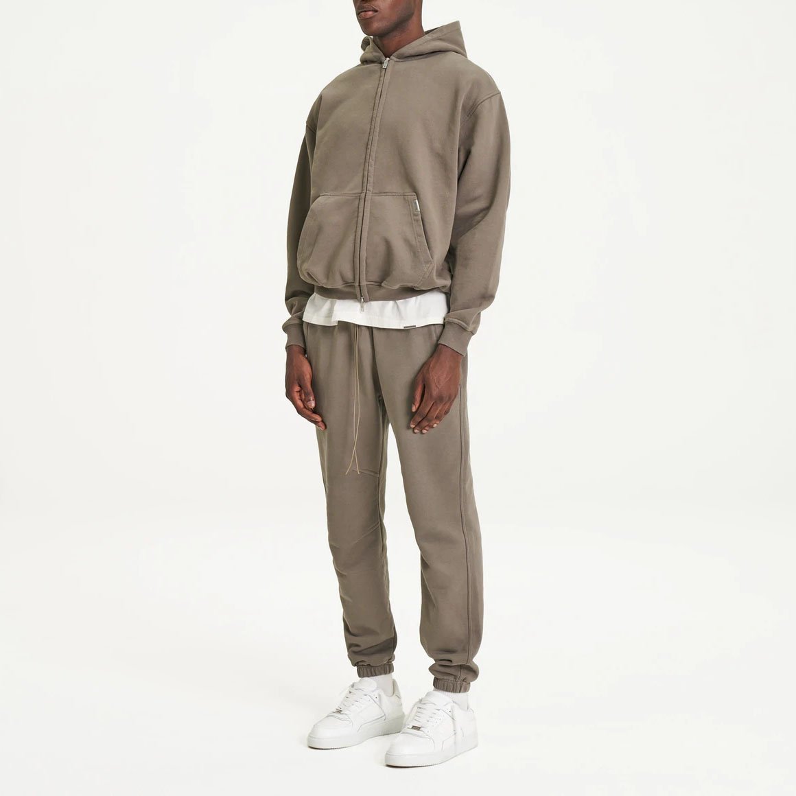 High Quality Men Zip Up Hoodies Raw Unisex Heavyweight Cotton Oversized Blank Custom Logo Zipper Sweatshirts