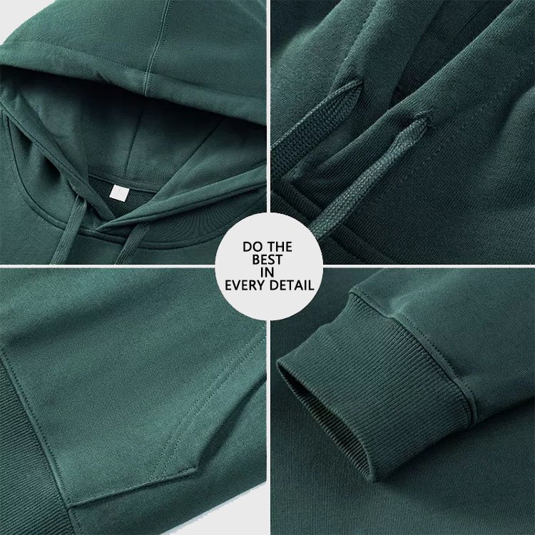 High quality blanket 100% cotton unisex set full zip up women's plus size men's custom logo oversized hoodies