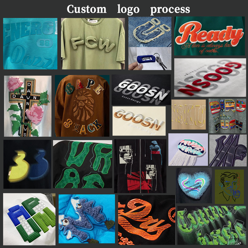 Wholesale Custom Your Logo Chenille Embroidery Heavy Weight Custom Chenille Embroidery Hoodie