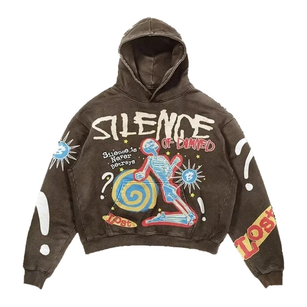 2024 plus size men's hoodies street hip-hop sweatshirts leisure sport round neck printed clothing manufacturers custom wholesale