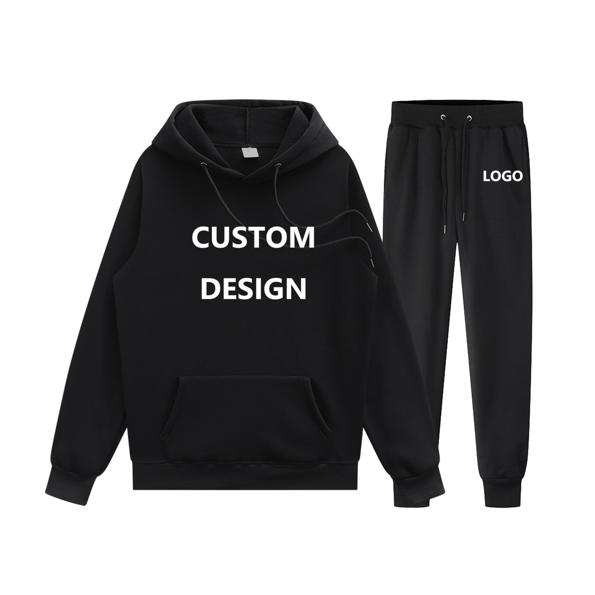 MAQVOB sweatsuit set cotton polyester men's hoodies & sweatshirts recycle material sweatpants custom men oversized tracksuit