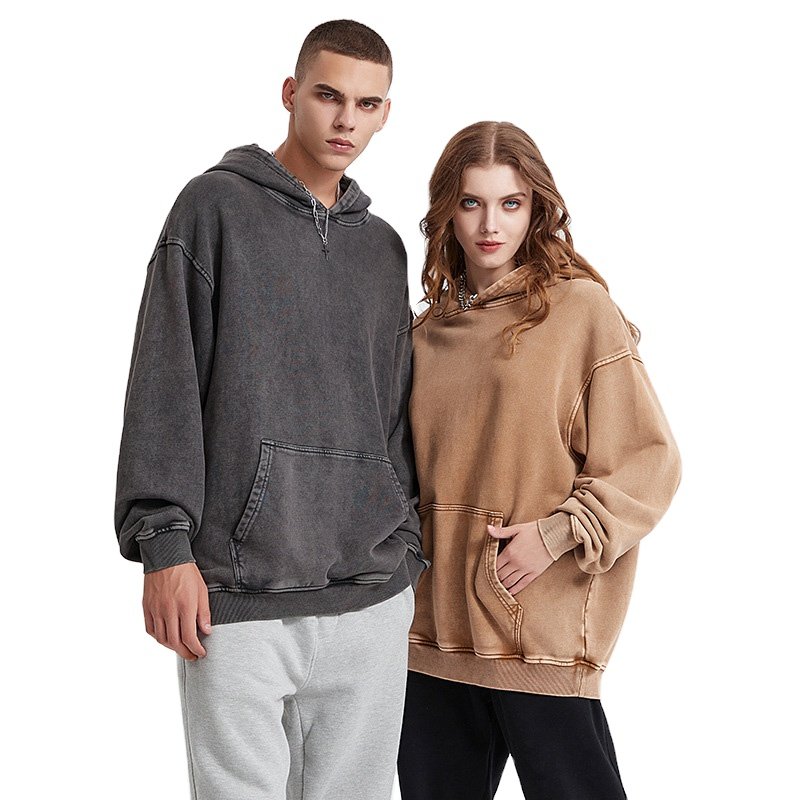 Jicai 420g Heavy Weight Organic Cotton Plus Size Men's Hoodie With Custom Logo,Streetwear Hoodie High Quality Pullover Hoodie