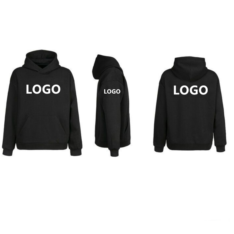Wholesale Quality Puff Printing Heavyweight Cotton Men's Hoody Oversized Custom Print Luxury Pullover Cotton Custom Hoodies