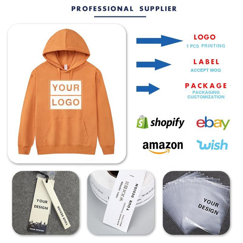High Quality Custom Hoodies Blank Women Men Hoodies Unisex Custom Embroidered Men's Hoodies
