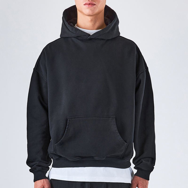 310-480gsm high quality cotton oversized blank fashion streetwear embroidery logo custom mens hoodie