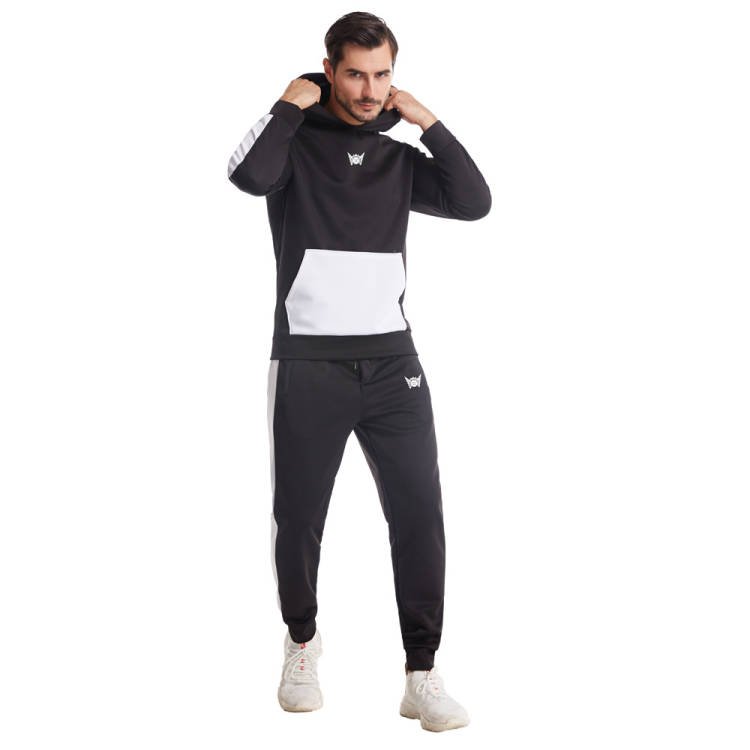 High Quality 100% Polyester Blank Unisex Hoodies Custom Hoodie Set